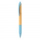 Bamboe & tarwestro pen, blauw - blauw