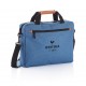 PVC vrije fashion duo tone laptop tas, blauw, View 7