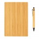 A5 Bamboe notitieboek & pen set, bruin, View 3