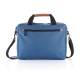 PVC vrije fashion duo tone laptop tas, blauw, View 2
