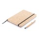 A5 kurken notitieboek incl. touchscreen pen, bruin, View 2