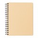A5 Kraft spiraal notitieboek met memo's, bruin, View 6
