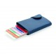 C-Secure aluminium RFID kaarthouder & portemonnee - blauw