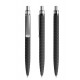 prodir QS03 Soft Touch PRS Push pen - Black / silver