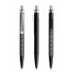 prodir QS40 PMS Push pen - black/silver satin finish