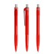 prodir QS30 PMT Push pen - red/silver satin finish
