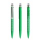 prodir QS40 PMS Push pen - bright green/silver satin finish