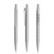 prodir QS40 Soft Touch PRP Push pen - concrete grey/silver satin finish