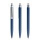prodir QS01 PQS Push pen - blue cobalt/silver satin finish