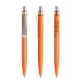 prodir QS40 Soft Touch PRS Push pen - orange/silver satin finish