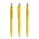 prodir QS40 Soft Touch PRT Push pen - lemon/silver satin finish