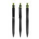 prodir QS20 Soft Touch PRS Push pen - Black / black / yellowgreen