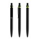 prodir QS01 PQS Push pen - black carbon/black satin finish/yellow green