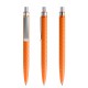 prodir QS01 PMS Push pen - orange/silver satin finish