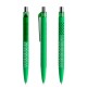 prodir QS40 Soft Touch PRT Push pen - bright green/silver chrome finish