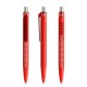 prodir QS40 Soft Touch PRT Push pen - red/silver satin finish