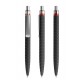 prodir QS03 Soft Touch PRS Push pen - Black / silver / red