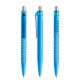 prodir QS40 PMT Push pen - cyan blue/silver satin finish