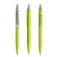 prodir QS40 PMS Push pen - yellow green/silver satin finish