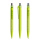 prodir QS40 Soft Touch PRT Push pen - yellow green/silver chrome finish
