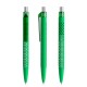 prodir QS40 Soft Touch PRT Push pen - bright green/silver satin finish