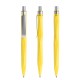 prodir QS20 Soft Touch PRS Push pen - lemon/silver satin finish