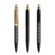 prodir QS40 Soft Touch PRS Push pen - black/gold satin finish