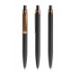 prodir QS01 Soft Touch PRS Push pen - Black / copper