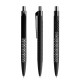 prodir QS40 Soft Touch PRP Push pen - black/silver chrome finish
