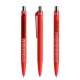 prodir QS40 Soft Touch PRT Push pen - red/silver chrome finish