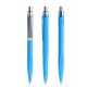 prodir QS30 Soft Touch PRS Push pen - Cyan blue / silver