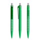 prodir QS40 PMT Push pen - bright green/silver satin finish
