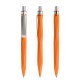 prodir QS20 Soft Touch PRS Push pen - orange/silver satin finish