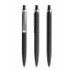 prodir QS03 Soft Touch PRS Push pen - Black / silver