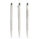 prodir QS40 PMP Push pen - white/silver chrome finish