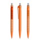 prodir QS40 Soft Touch PRT Push pen - orange/silver satin finish