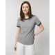 Uniseks T-shirt Ringer heather grey/french navy XS