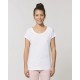 Vrouwen-T-shirt Stella Rounder Slub white S