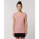 Vrouwen-T-shirt Stella Rounder Slub canyon pink L