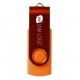 Rotate metallic USB 4GB - Oranje