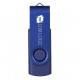 Rotate metallic USB 2GB - Donkerblauw