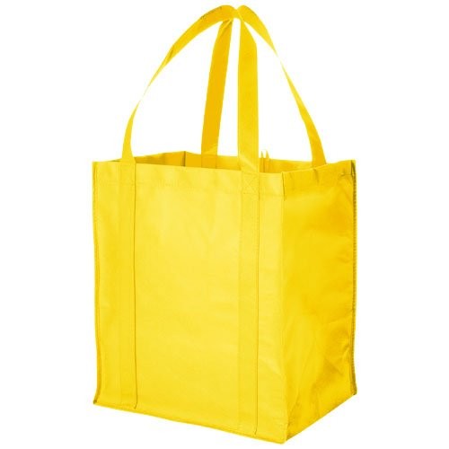 Farbe gelb Non-Woven Einkaufstasche