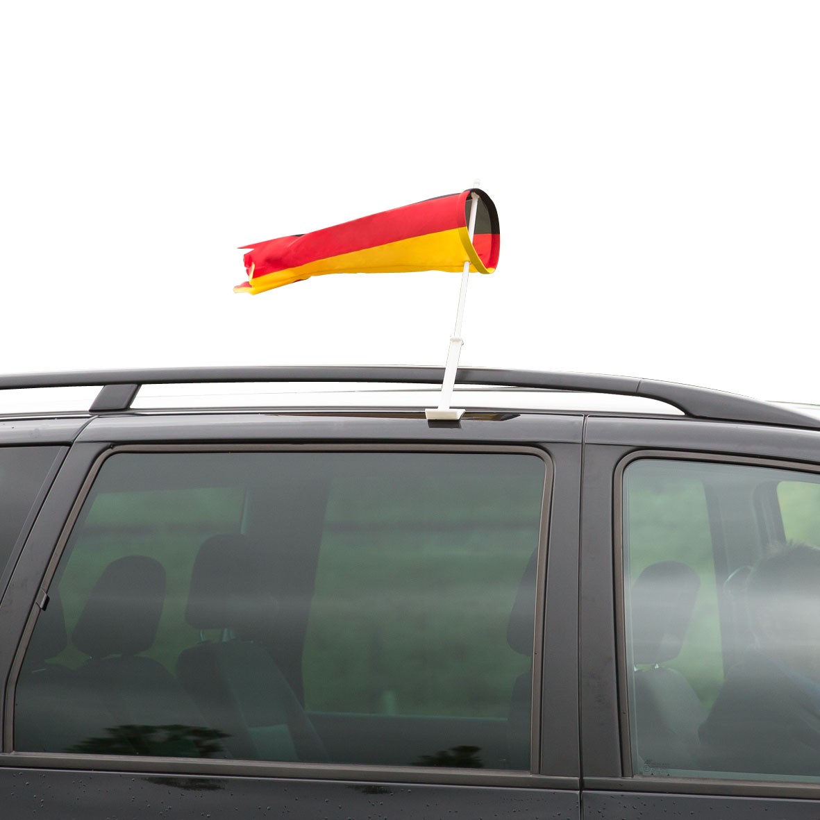 Autofahne Tube Deutschland, schwarz/rot/gelb bedruckt als Werbeartikel  821300226