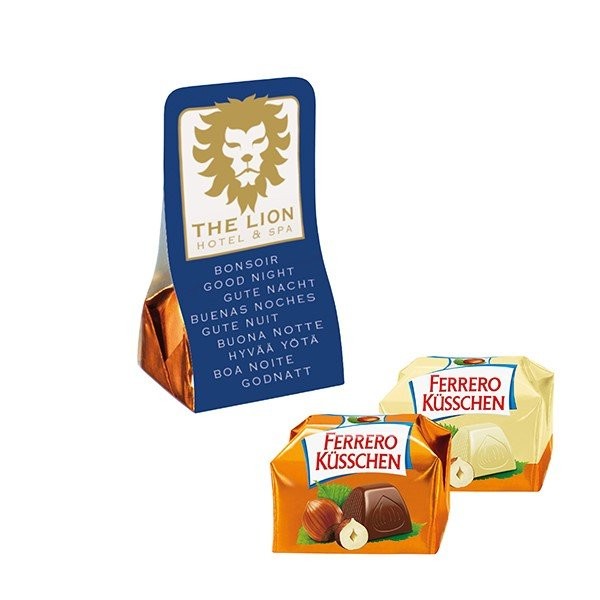 Ferrero Küsschen Stracciatella mit Verpackung Stock Photo