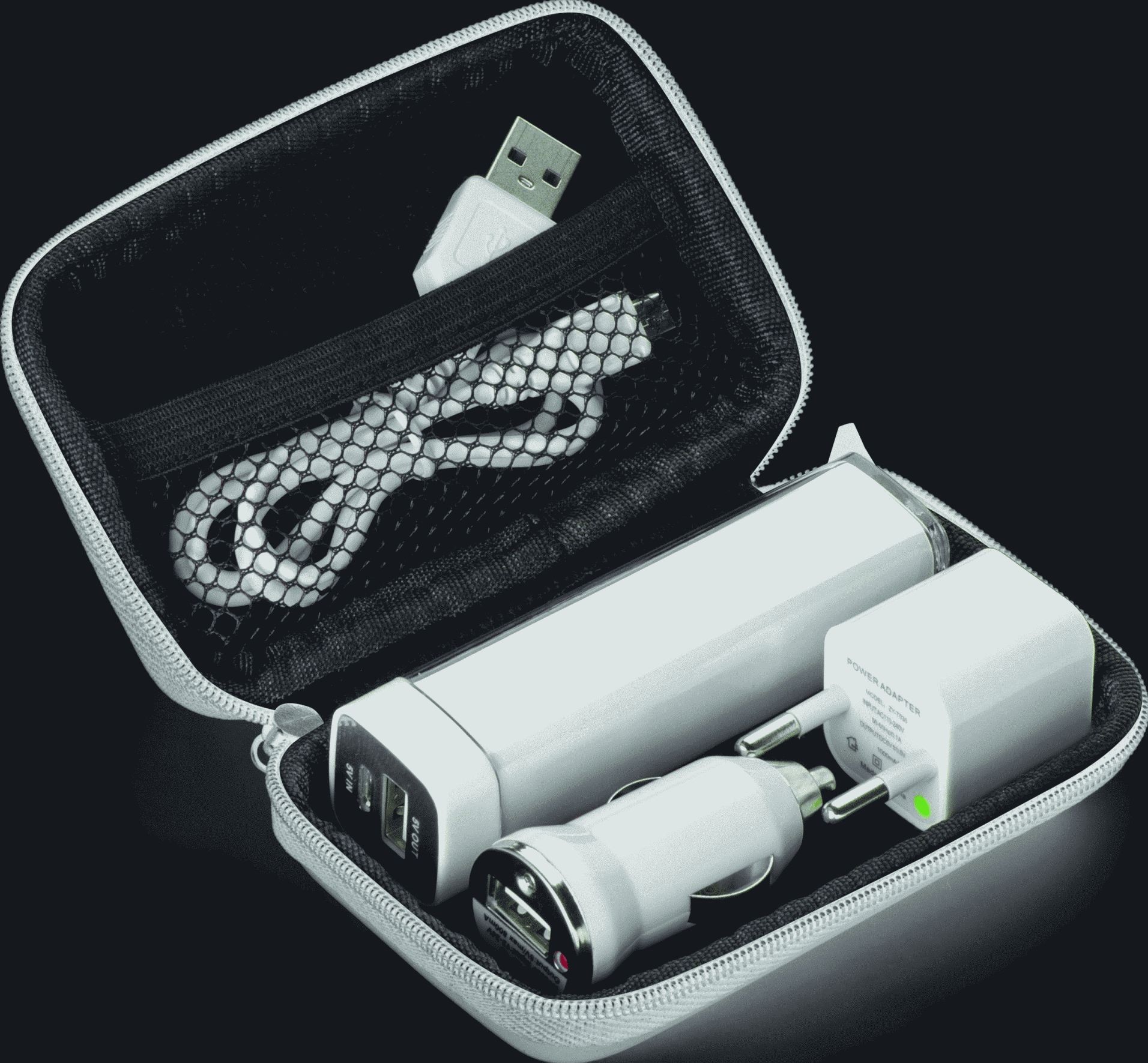 Travel Set - Powerbank, EU-Stecker, USB-Ladegerät