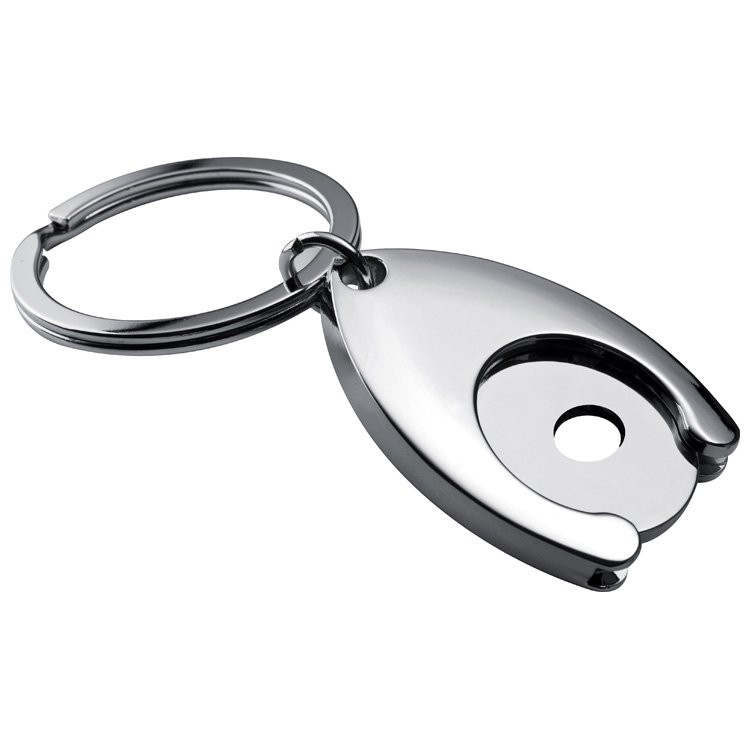 Einkaufswagenchip Schlüsselanhänger LARS Metall Magnet mit Logo