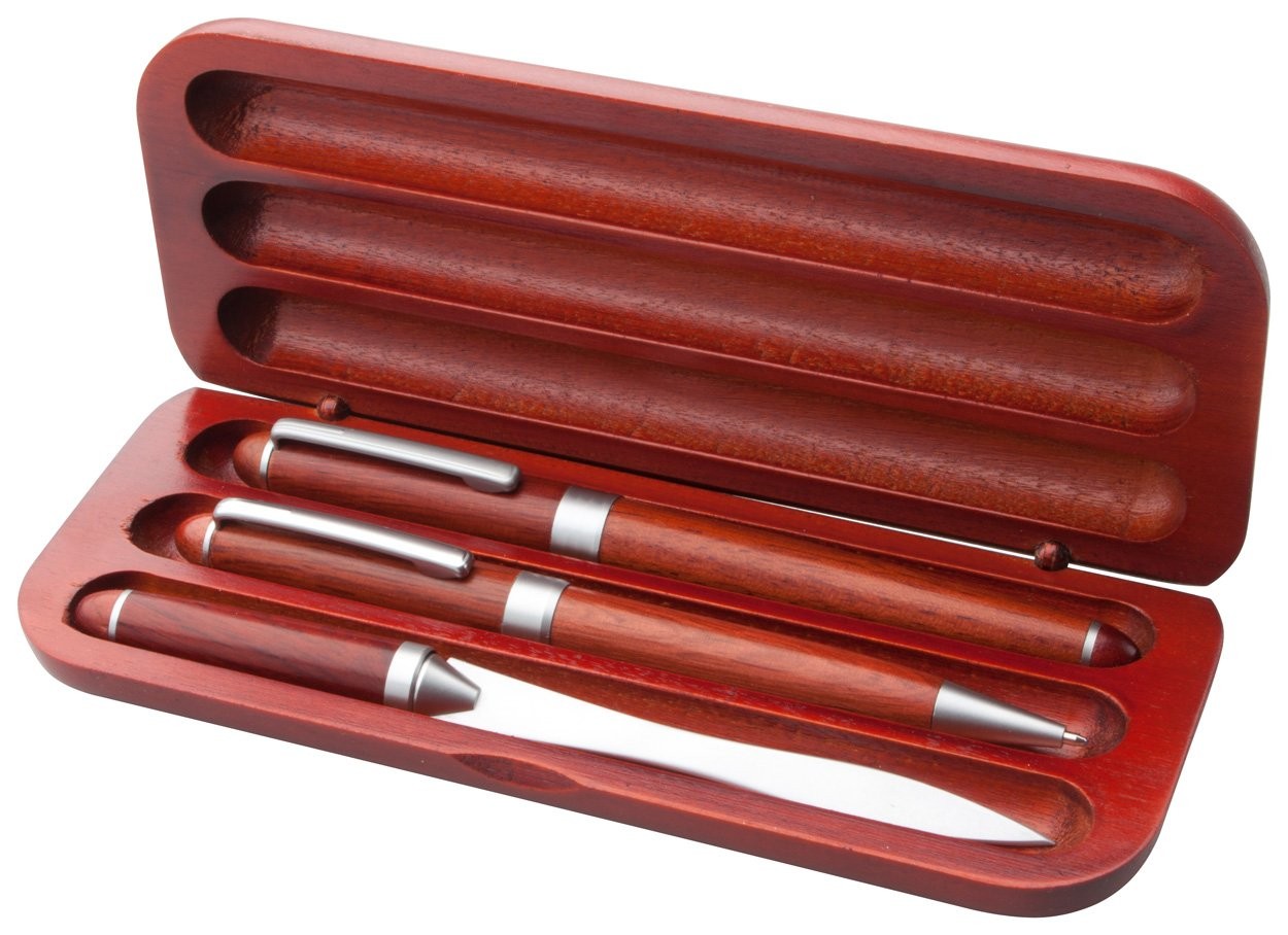 Kugelschreiber Set aus Holz Rowotri