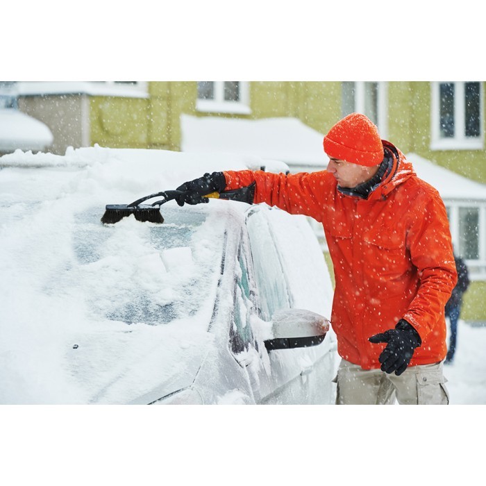 Schneefeger mit Eiskratzer SNOW&ICE bedruckt als Werbeartikel 1685508124