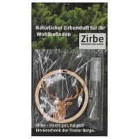 Zirbenduft mit Refresher Zirbenduft, Wunderbaum bedruckt als Werbeartikel  9327530689