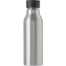 Trinkflasche Bidon aus Aluminium (600 ml) - Schwarz